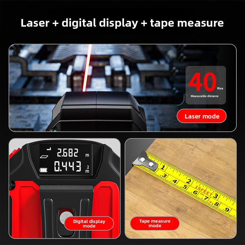 Multi-function Laser Rangefinder Tape Measure